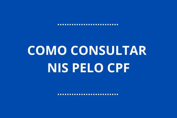 Consultar NIS pelo CPF