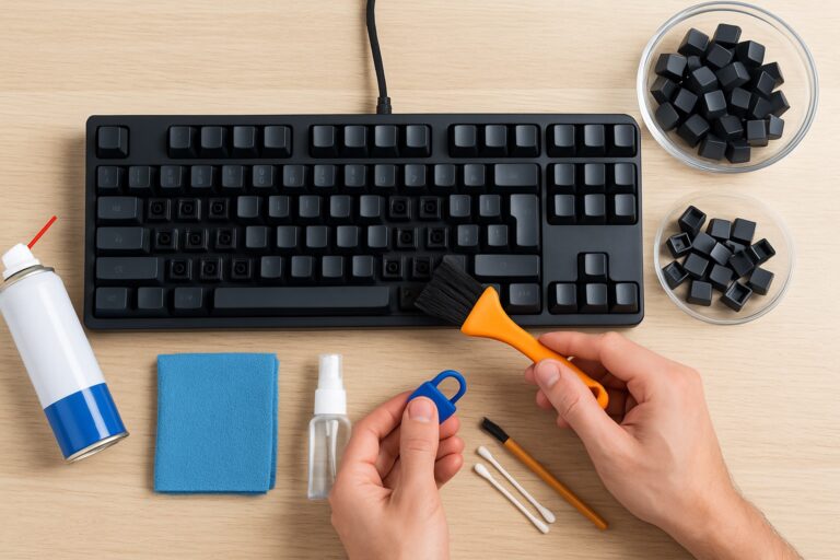 Dicas para limpar teclado mecânico